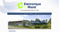 Desktop Screenshot of electroniquedumazet.com