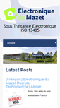 Mobile Screenshot of electroniquedumazet.com