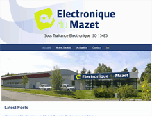 Tablet Screenshot of electroniquedumazet.com